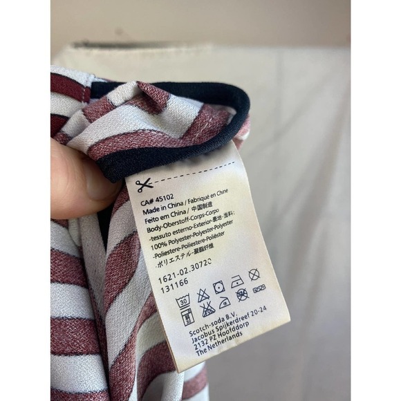 Scotch & Soda Maison Scotch So Cabana Striped Pajama Blazer Size 1 - Picture 9 of 12